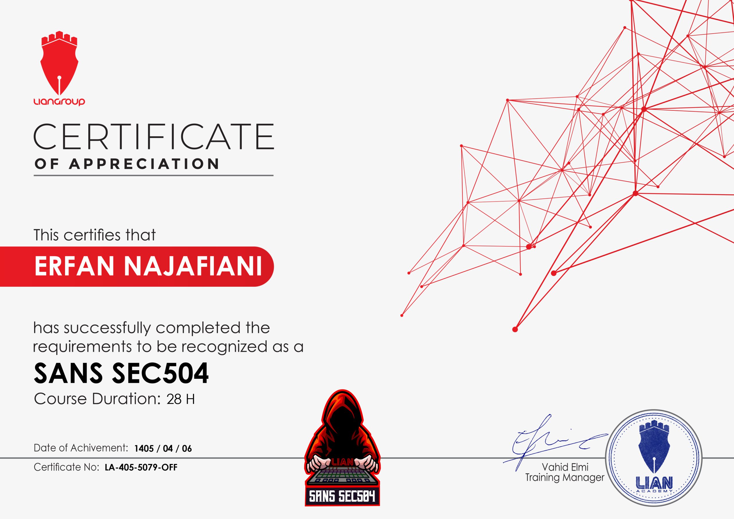SANS SEC 504